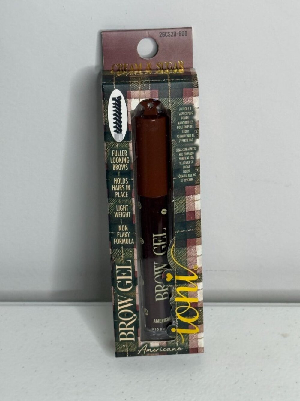 Ioni Cream & Sugar Americano Brown Brow Gel Coffee Cafe Makeup New